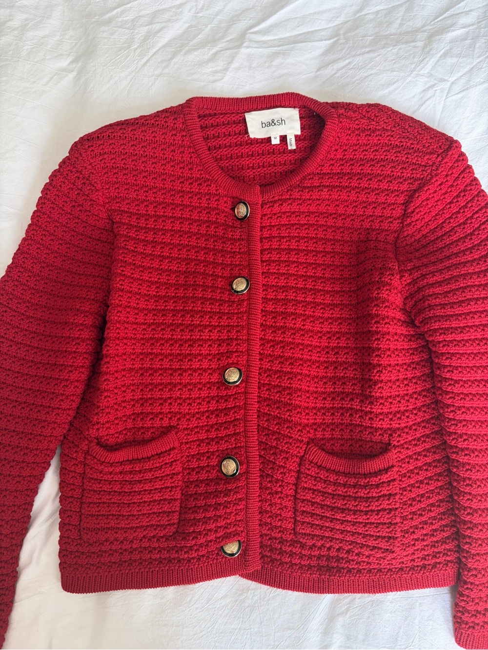 ba&sh Chunky Knit Cardigan – Size Medium